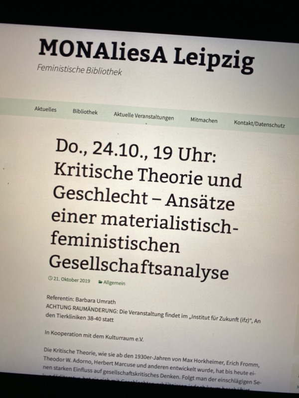 Vortrag von Barbara Umrath im ifz