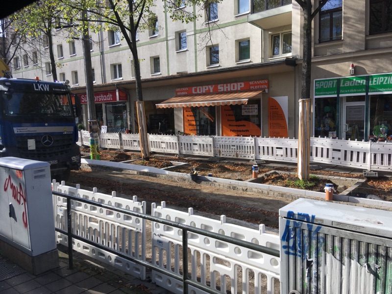 Baustelle auf der Karli