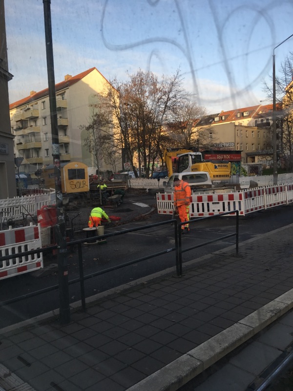 Baustelle auf der Karli Höhe HTWK