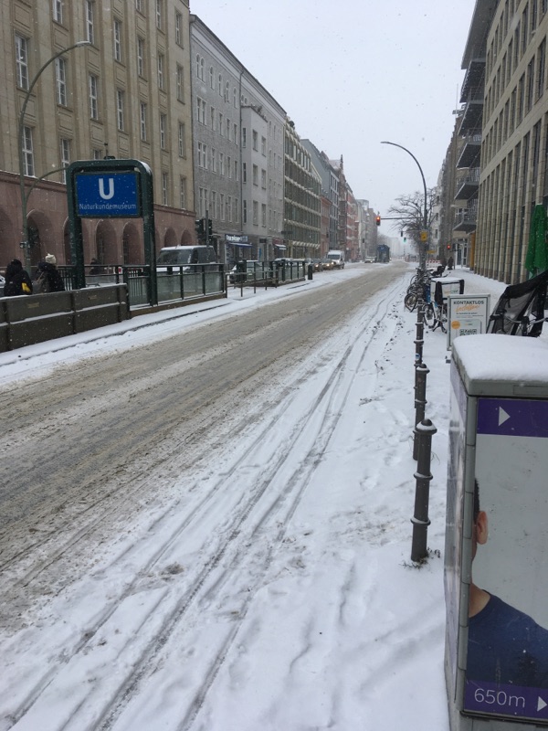 Starker Schneefall in Berlin