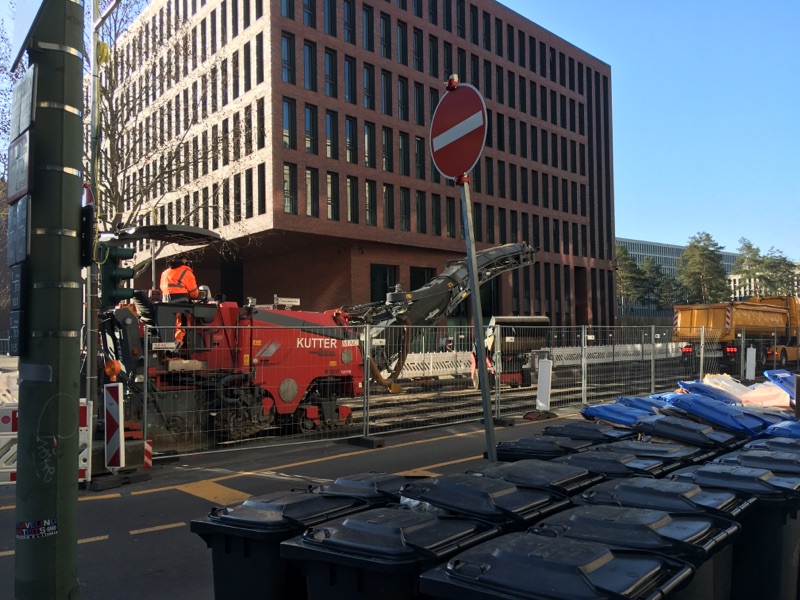 Baustelle in Mitte/Chausseestraße geht voran