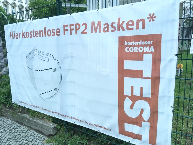 Kostenlose FFP2-Masken bei Corona-Test