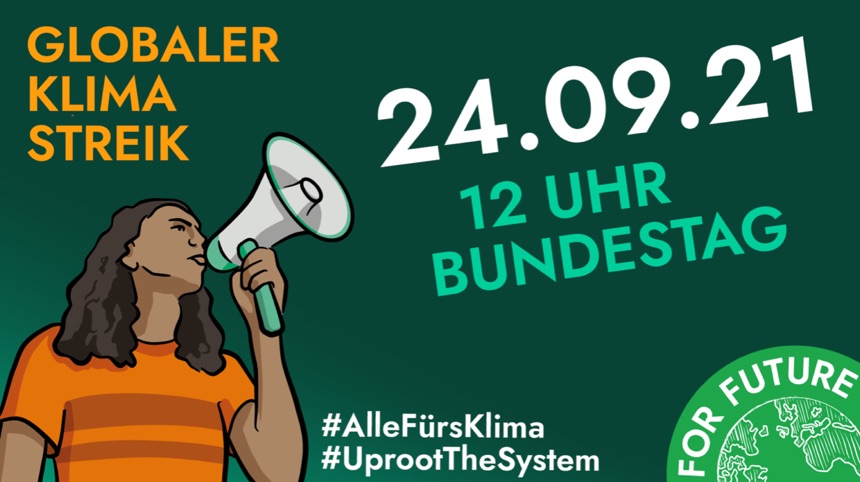 Klimademo ab 12 Uhr am Bundestag