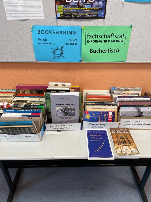 Büchertisch in der HTWK