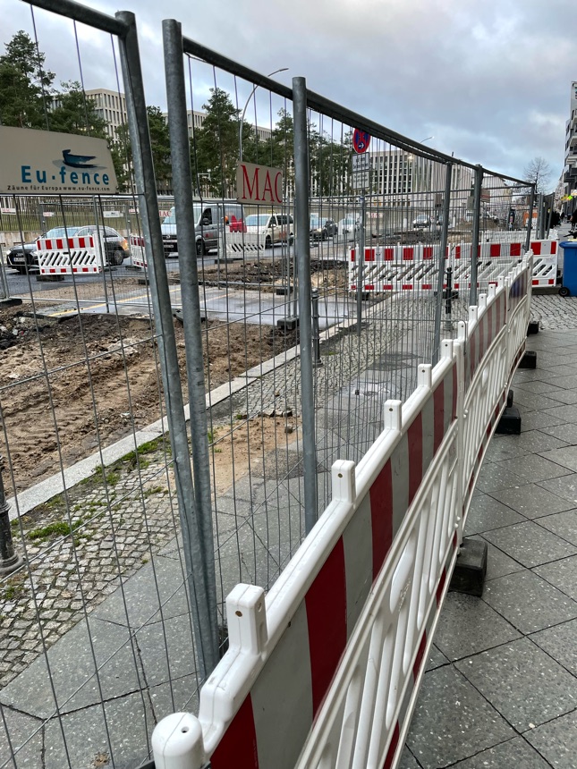 Baustelle auf der Chausseestrasse