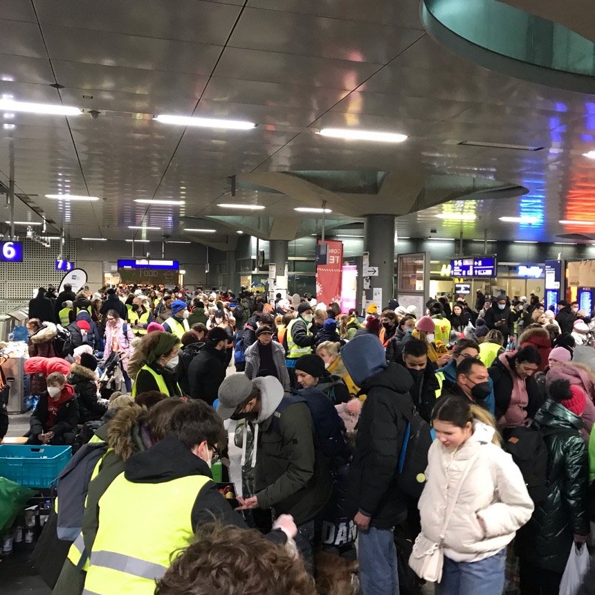 Große Hilfsaktion am Hauptbahnhof 