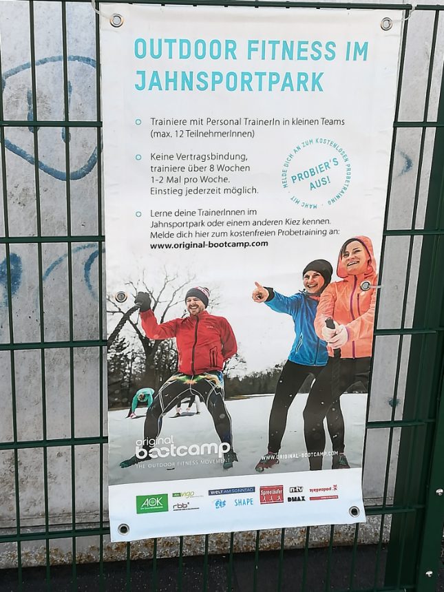 Outdoor fitness im Jahnsportpark