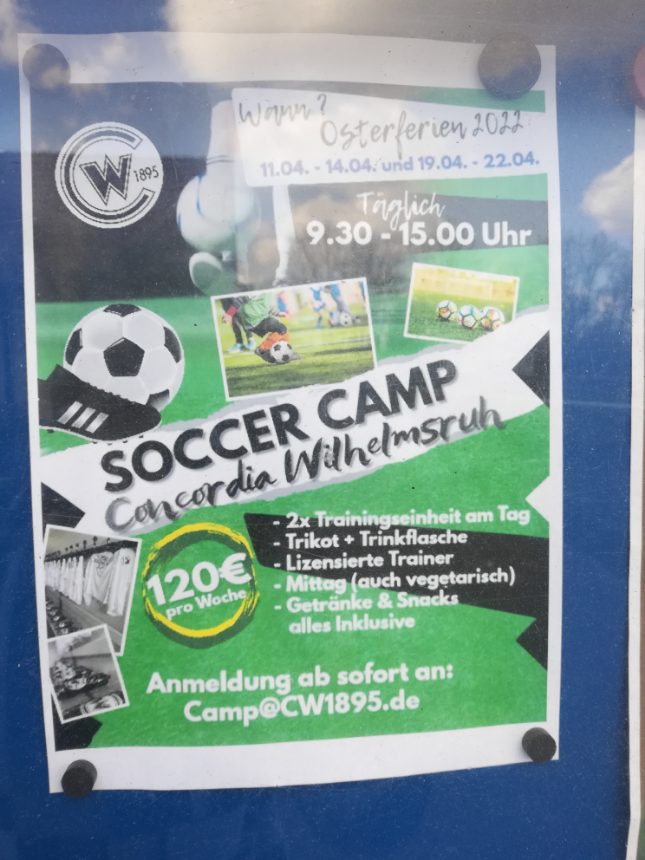 Angebot für Osterferien-Fußballcamp