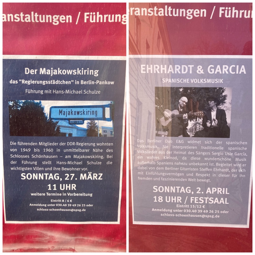 Veranstaltungen im Schloss Schönhausen
