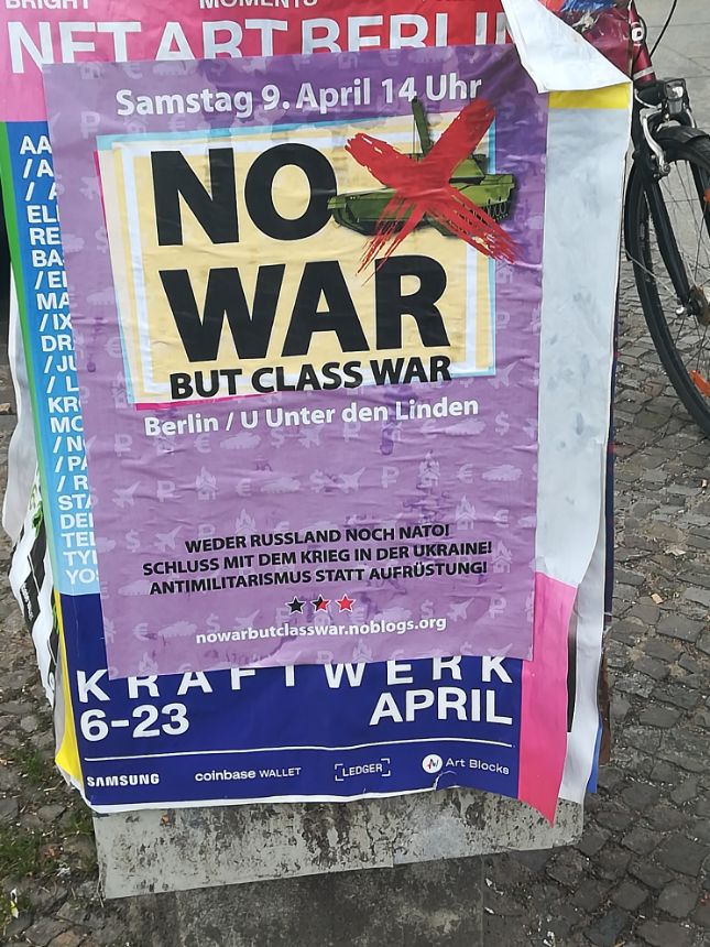 Erneute Antikriegsdemo in Berlin